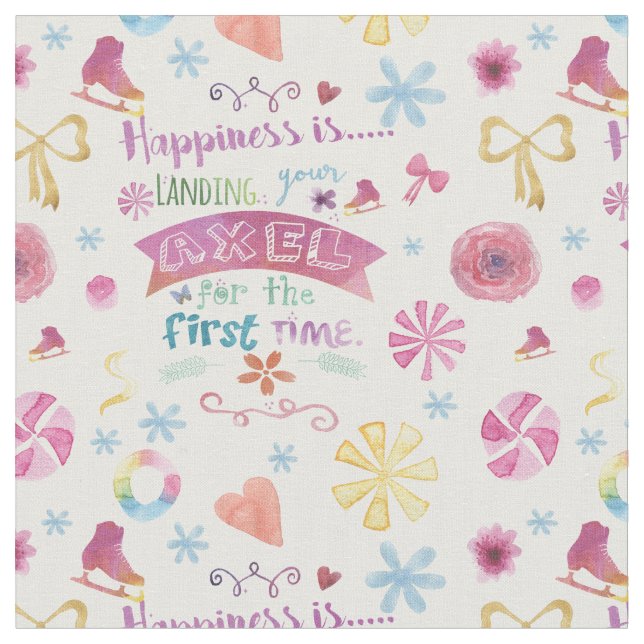 Figure Skating Fabric Axel (Close Up)