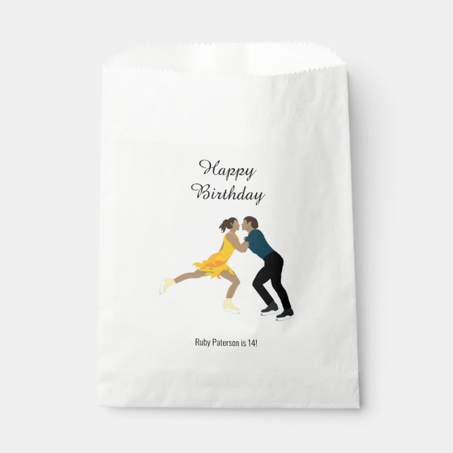 Figure Skating Favour Bags (Front)