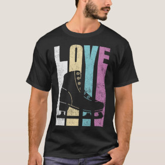 Figure Skating Gift For Girls Ice Skate Design Pul T-Shirt