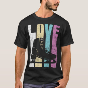 Figure Skating Gift For Girls Ice Skate Design T-Shirt