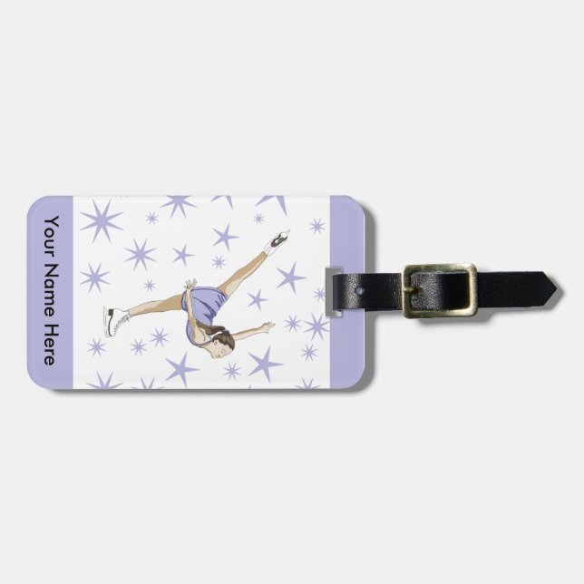 Figure Skating Giftware Luggage Tag (Front Horizontal)
