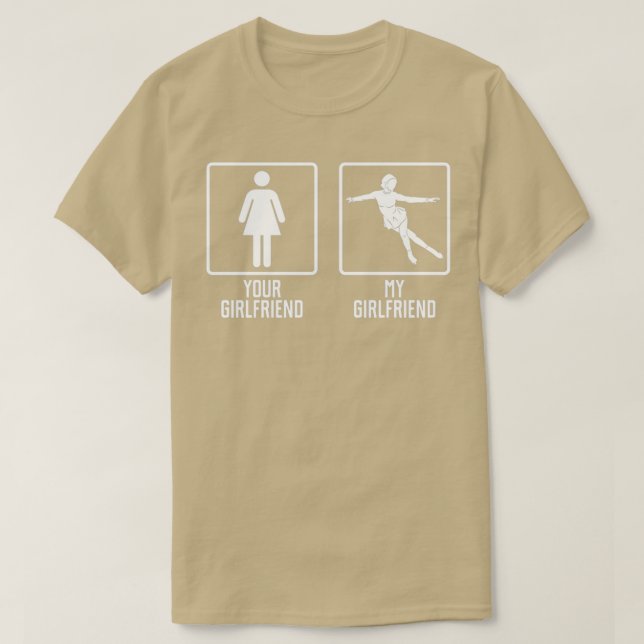 Figure skating girlfriend 1 T-Shirt (Design Front)