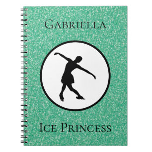 Figure Skating "Ice Princess" Custom Notebook