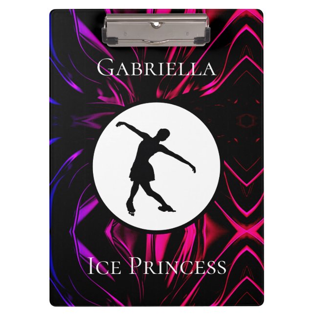 Figure Skating "Ice Princess" Personalised Clipboard (Front)