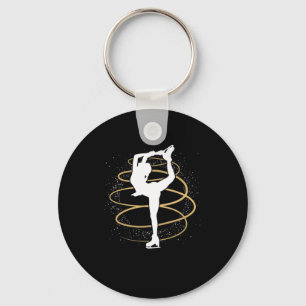 Figure Skating Ice Skate Figure Skating Girl Gift Key Ring