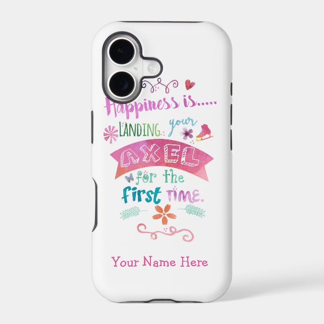 Figure Skating Ice Skate Phone Case (Back)