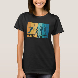 Figure Skating Ice Skater Vintage Retro T-Shirt
