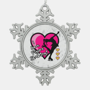Figure Skating - Icy Snowflake Ornament
