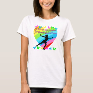 FIGURE SKATING INSPIRATIONAL QUOTE DESIGN T-Shirt