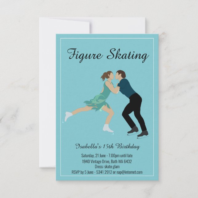 Figure Skating Invitation (Front)