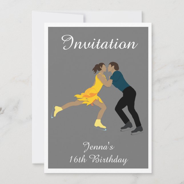 Figure Skating Invitation (Front)