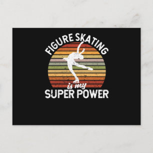 Figure skating is my superpower Winter sports Postcard
