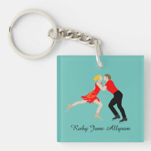 Figure Skating Key Ring
