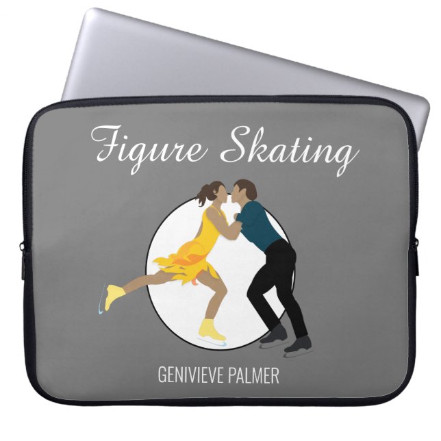 Figure Skating Laptop Sleeve (Front)