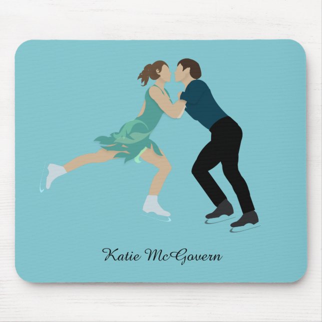Figure Skating Mouse Mat (Front)