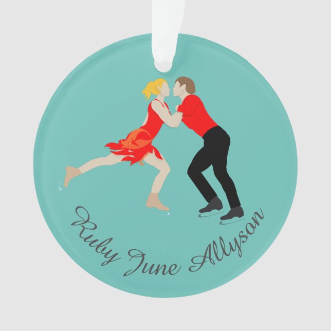 Figure Skating Ornament (Front)