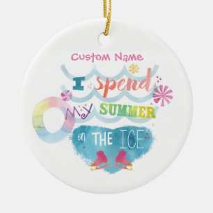 Figure Skating Ornament I spend Summer On The Ice