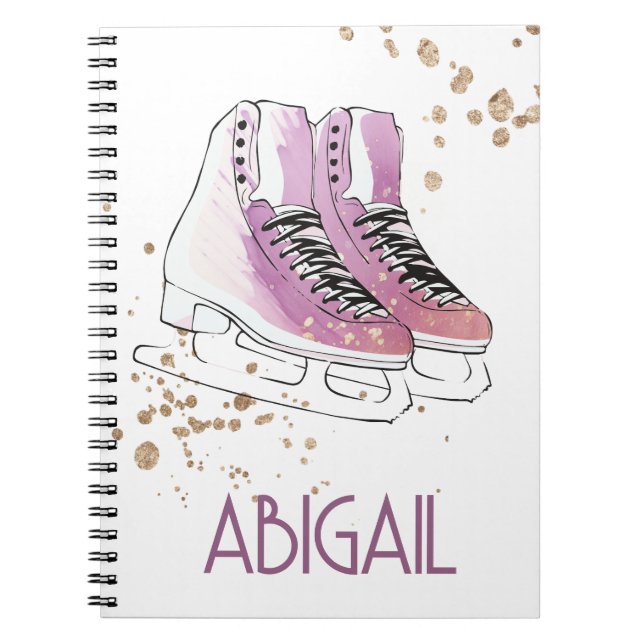 "Figure Skating" personalised Notebook (Front)