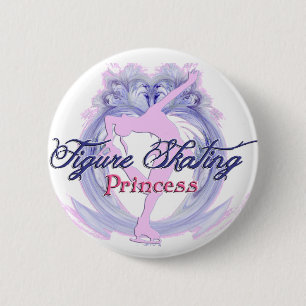 Figure Skating Princess 6 Cm Round Badge