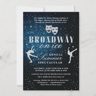 Figure Skating Show Invitation Broadway on Ice