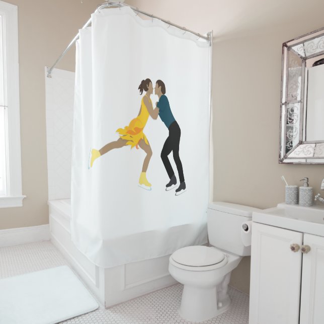 Figure Skating Shower Curtain (In Situ)