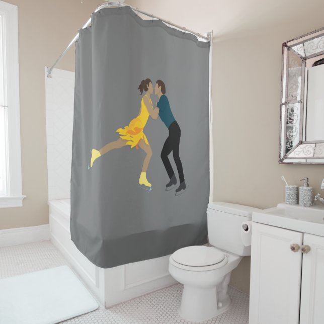 Figure Skating Shower Curtain (In Situ)