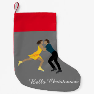 Figure Skating Small Christmas Stocking