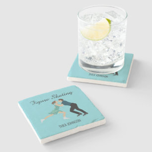 Figure Skating Stone Coaster