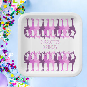 Figure skating synchronised group Personalised  Paper Plate
