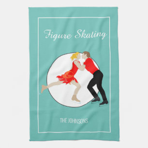 Figure Skating Tea Towel