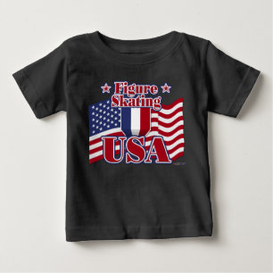 Figure Skating USA Baby T-Shirt