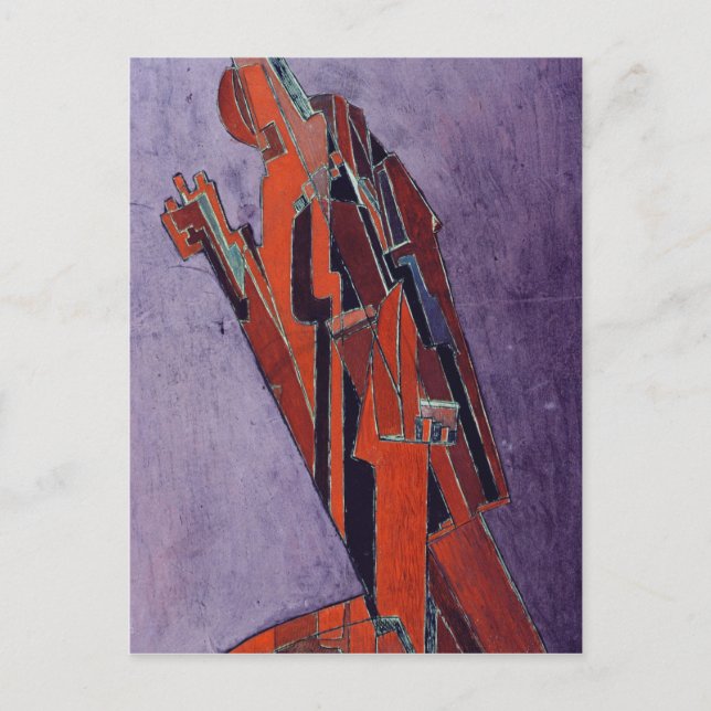 Figure Study - Design for Sculpture Postcard (Front)