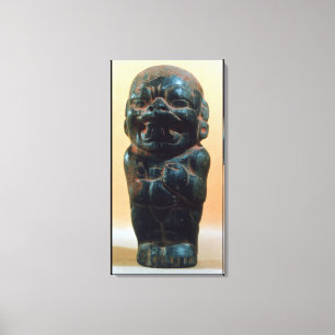 Figure with the head of a Jaguar Canvas Print