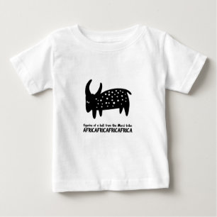 Figure with the image of a bull from the Mundari Baby T-Shirt