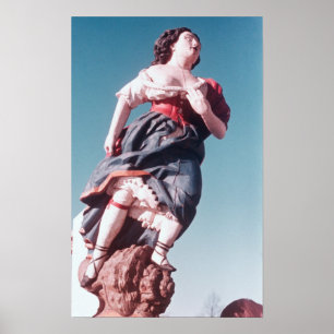 Figurehead from unknown sailing ship poster
