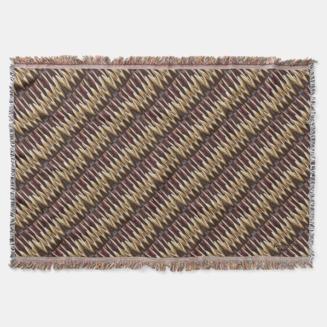 Figures Abstract Throw Blanket (Front)