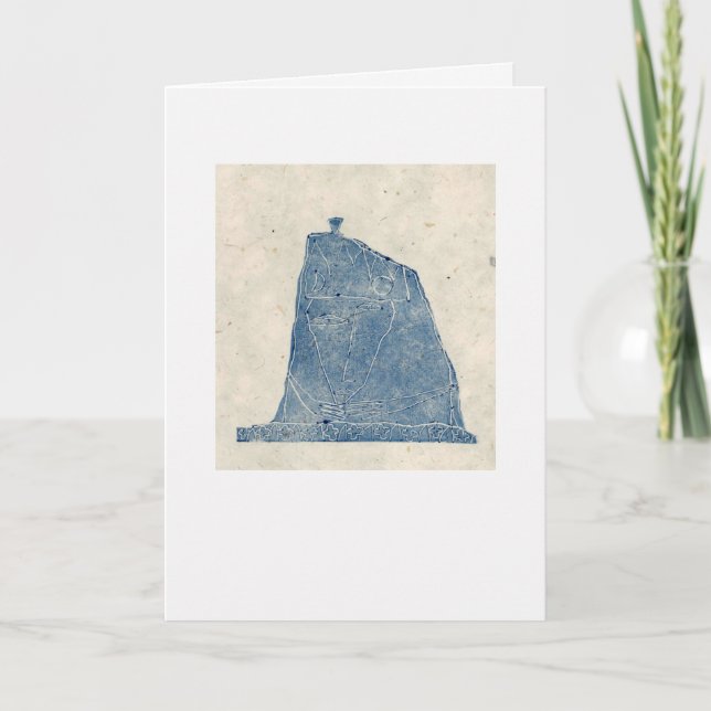 Figures holding hands card (Front)