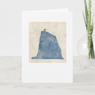 Figures holding hands card