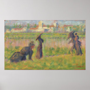 Figures in a Landscape Poster