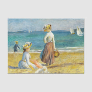 Figures on the Beach, Auguste Renoir Decoupage Art Tissue Paper