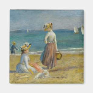 Figures on the Beach - Pierre-Auguste Renoir Magnet