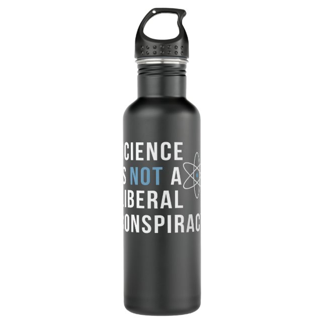 Figuring Things Out Funny Science Themed 710 Ml Water Bottle (Front)
