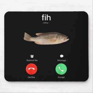 Fih Calling Remind Me Message Decline Accept Phone Mouse Mat