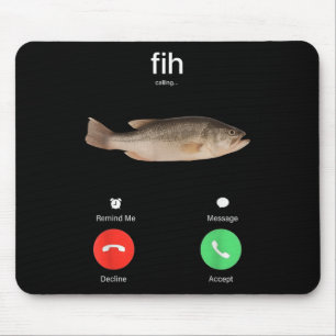 Fih Calling Remind Me Message Decline Accept Phone Mouse Mat