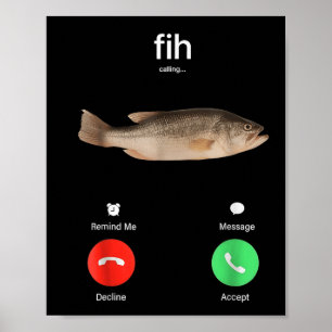 Fih Calling Remind Me Message Decline Accept Phone Poster