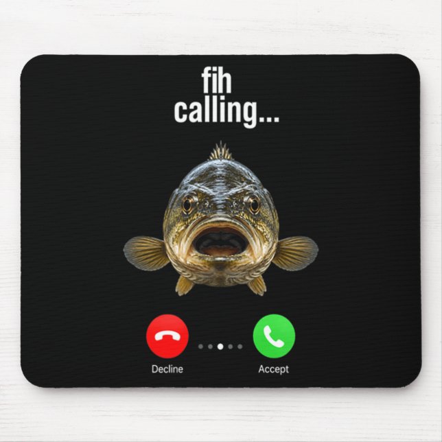 Fih Calling Remind Message Decline Accept Phone Mouse Mat (Front)