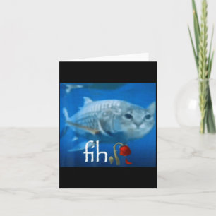 Fih Meme Funny Cat Fish - Ai Fish Cat Meme Trend Card