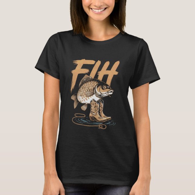 Fih Tshirt Shoes Fish Funny Misspelled Fish Meme F (Front)