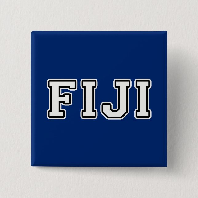 Fiji 15 Cm Square Badge (Front)