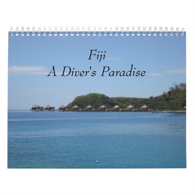 Fiji - A Diver's Paradise 2018 Wall Calendar (Cover)